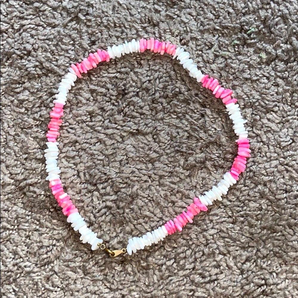 Pink and White Necklace